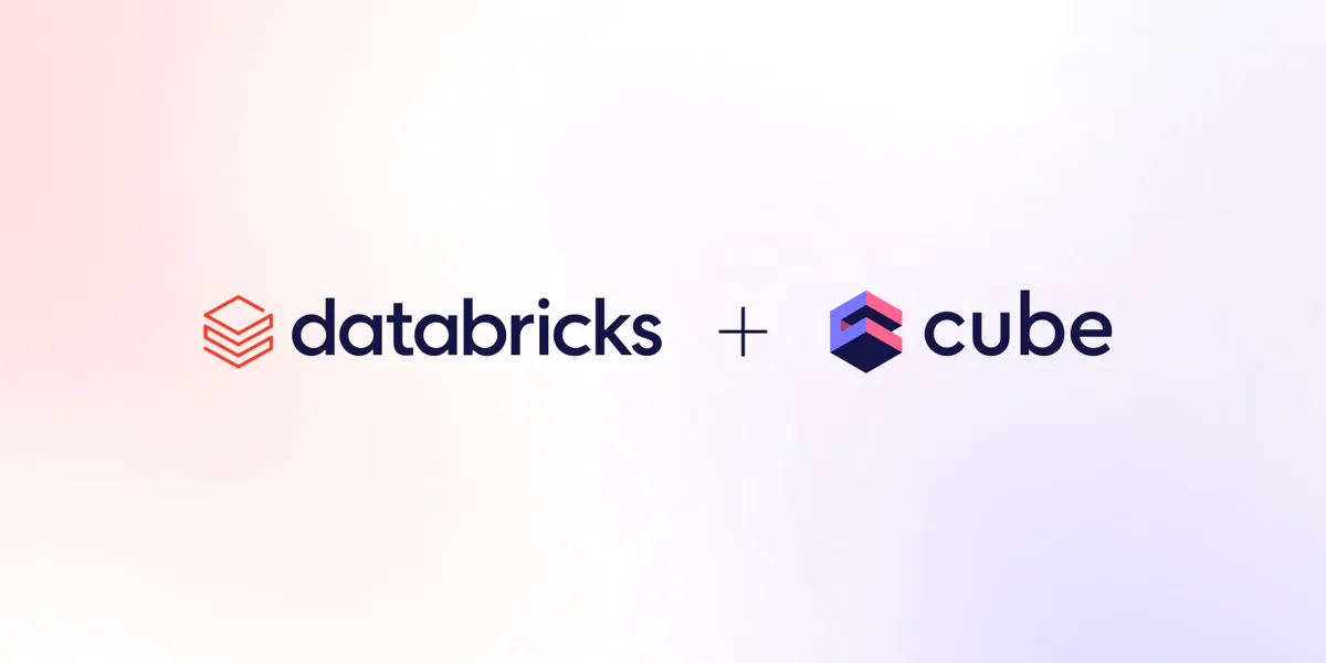 Cover of the 'Announcing the Cube and Databricks integration' blog post