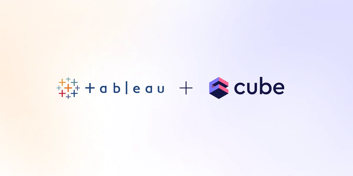 Cover of the 'Connecting Cube to Tableau tutorial' blog post