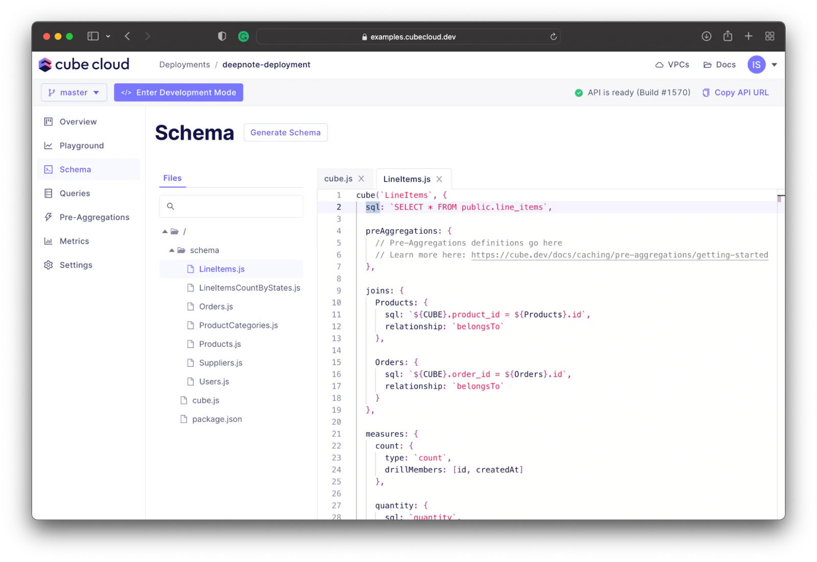 Data schema