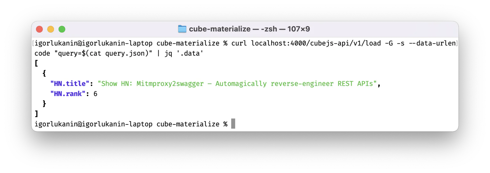 REST API usage