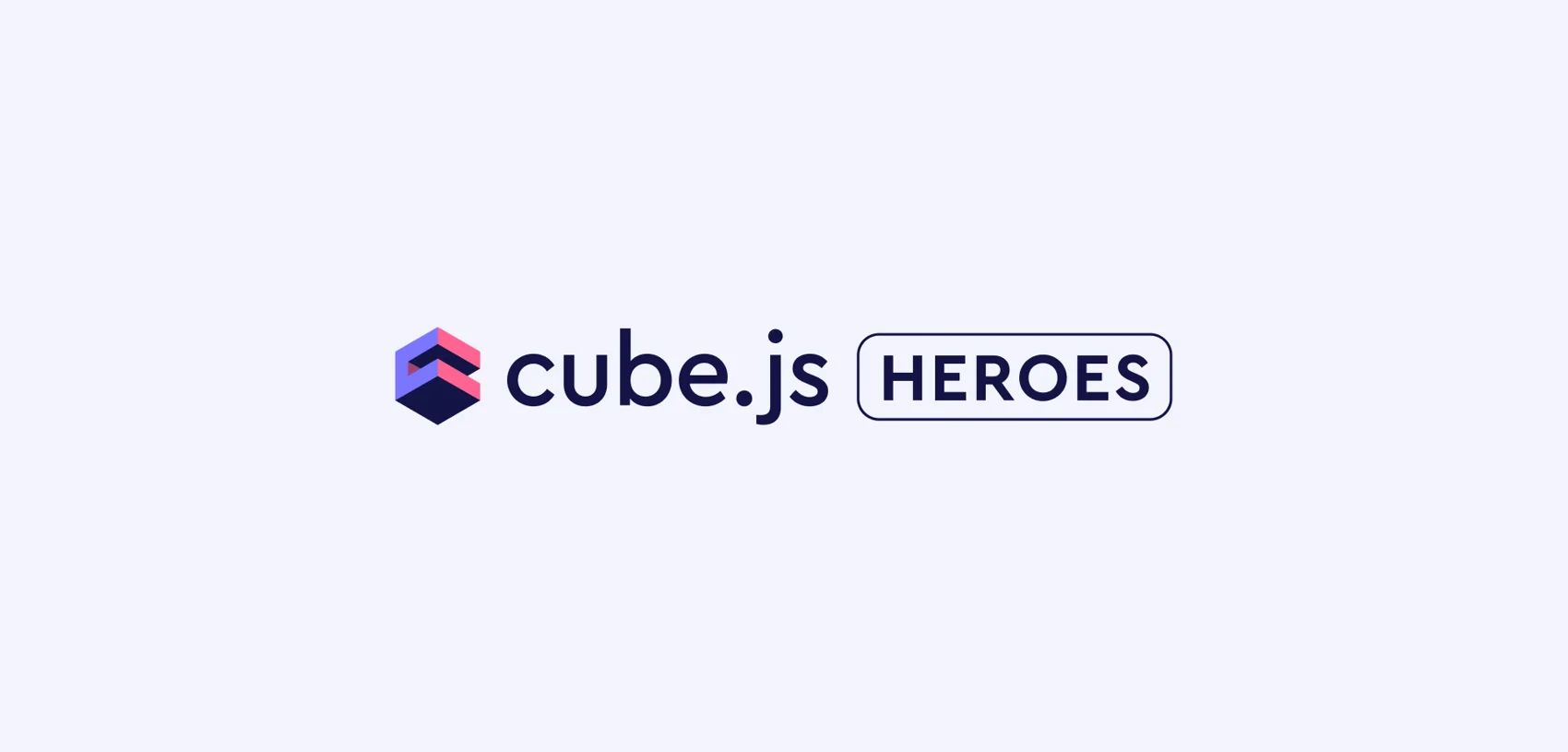 Cover of the 'Celebrating community contributions and introducing Cube.js Heroes' blog post