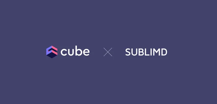 Cover of the 'sublimd Analytics meets Cube' blog post