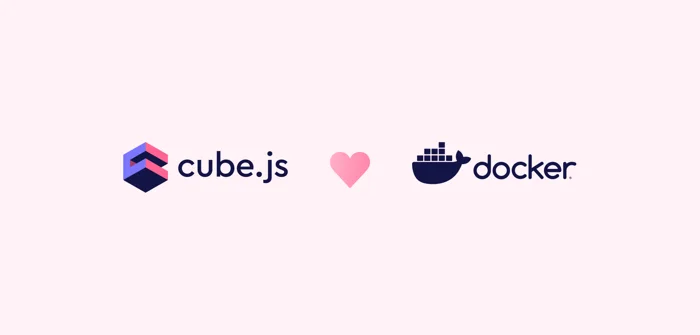 Cover of the 'Cube.js loves Docker' blog post